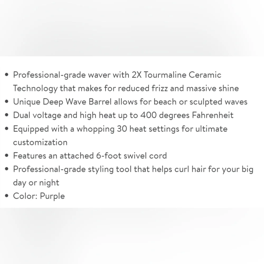 NIB Bed Head Wave Artist Ceramic Deep Hair Waver - Picture 8 of 8